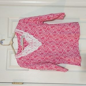 🔥Alfred Dunner petite medium pink top